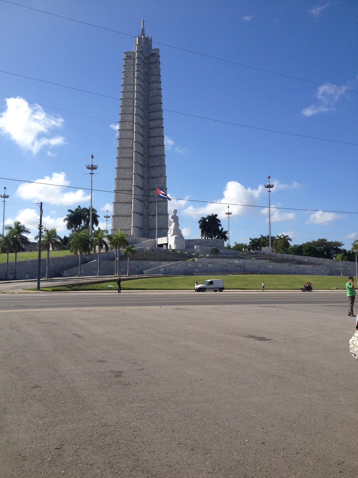 Revolution Square.  Th statue in front is of Jose Marti - the intellectual leader of the...